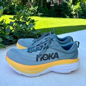 HOKA Men's Bondi 8 Running Shoes Goblin Blue, size 12